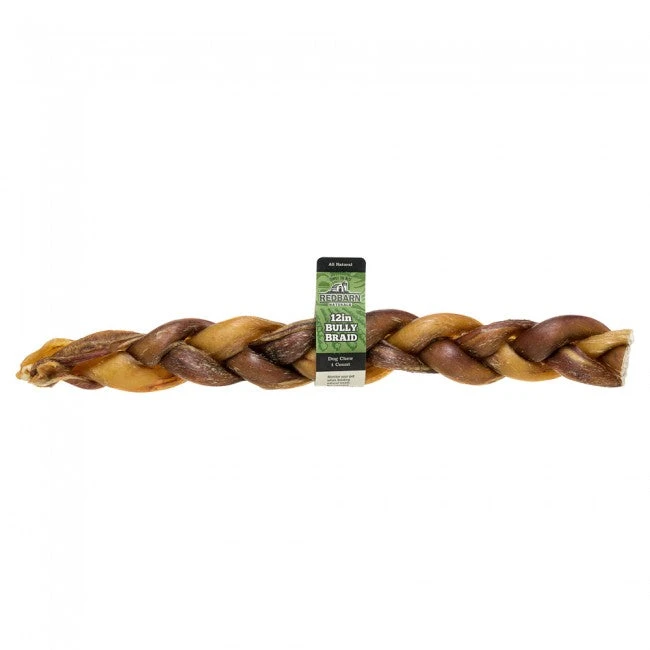 BULLY BRAIDED 12" RED BARN 3 BULLY BRAIDED 12" RED BARN