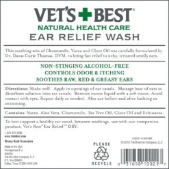 VETS BEST EAR RELIEF WASH 16OZ -PetNCoop Store 818Z5KDMKVL. SL1500