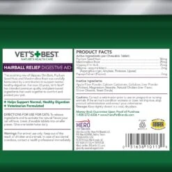 VETS BEST-HAIRBALL TABS 60'S -PetNCoop Store 819i4iw6tTL. SL1500