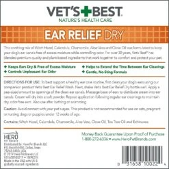 VETS BEST EAR RELIEF DRY 4OZ -PetNCoop Store 81UyIGz V L. SL1500