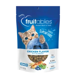 Fruitables Cat Crunchy Treats 70g 9 Fruitables Cat Crunchy Treats 70g -PetNCoop Store CatBlueberry