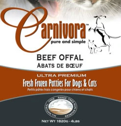 Carnivora Beef Offal Organ 4lb - 8oz Patties