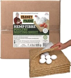 Hemp Chicken Nesting Pad 5Pack -PetNCoop Store hempnestingpad5pack