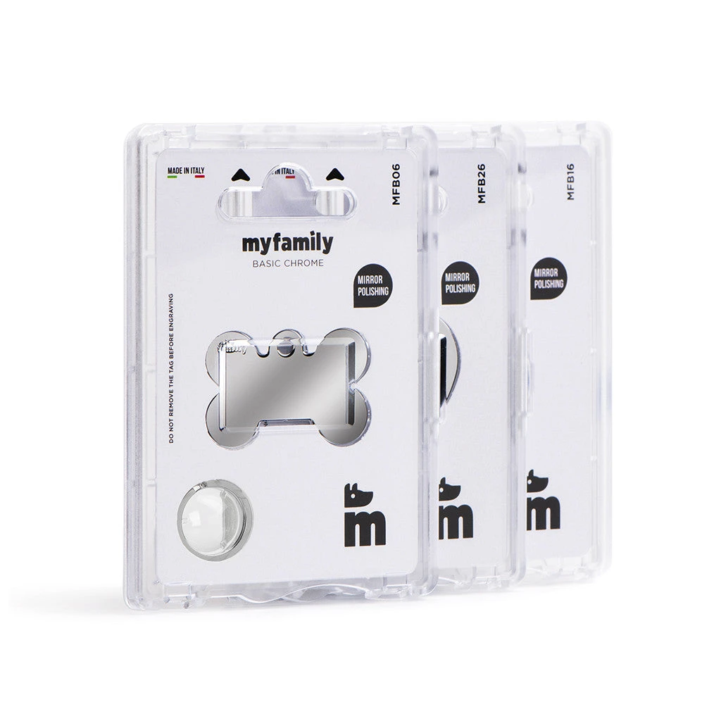 DOG TAG BASIC CHROME 3 DOG TAG BASIC CHROME