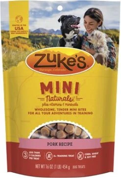 Zukes Mini Naturals 1lb 12 Zukes Mini Naturals 1lb -PetNCoop Store zukespork